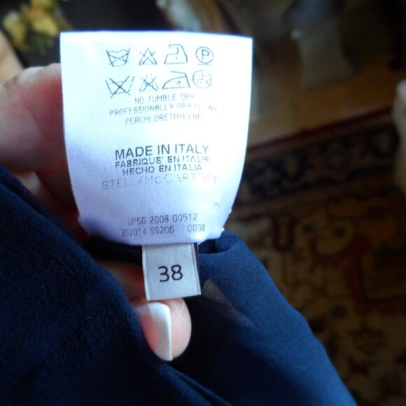 Stella McCartney Black Sheath Dress w/Flounce Hemline Detail Size IT 38 US 2 - Picture 16 of 16